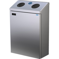 Station de recyclage murale, Vrac, Acier inoxydable, 29 gal. We Share Industrial Supply