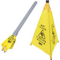 "Wet Floor" Pop-Up Safety Cone, Bilingual with Pictogram We Share Industrial Supply