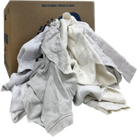 Wiping Rags, Fleece, White, 20 lbs. We Share Industrial Supply