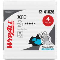 Essuie-tout X80, Robuste, 12-1/2" lo x 12" la We Share Industrial Supply