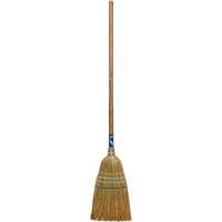 Industrial Corn Broom, 3-String, Wood Handle We Share Industrial Supply