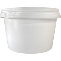 Seau avec couvercle, Plastique, 1,03 gal. We Share Industrial Supply