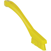 Brosse &agrave; recoins, Soies Ferme, Longueur de 8", Jaune We Share Industrial Supply