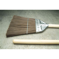 Railroad Broom, Wood Handle, Polypropylene Bristles, 55" L We Share Industrial Supply