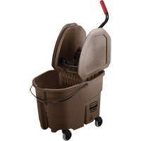 WaveBrake&reg; Mop Bucket & Wringer Combo Pack, Down Press, 8.75 US Gal.(35 Quart), Brown We Share Industrial Supply