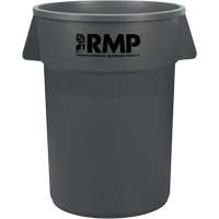 Garbage Bin, Polyethylene, 44 US gal. We Share Industrial Supply