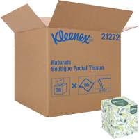 Kleenex&reg; Naturals Boutique* Facial Tissue, 2 Ply, 7.8" L x 8.3" W, 95 Sheets/Box We Share Industrial Supply