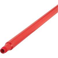 Ultra Hygiene Handle, Broom/Scraper/Squeegee, Red, Ergonomic, 59" L We Share Industrial Supply