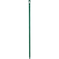Ultra Hygiene Handle, Broom/Scraper/Squeegee, Green, Ergonomic, 59" L We Share Industrial Supply