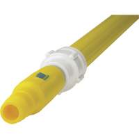 Manche de brosse pour plateforme, Brosse/Support &agrave; tampon, Jaune, T&eacute;lescopique, 62"-113" lo We Share Industrial Supply