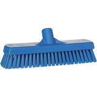 Brosse &agrave; r&eacute;curer pour planchers et murs, Crins Ferme, 12", Polyester, Bleu We Share Industrial Supply