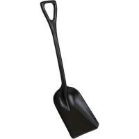 Pelle hygi&eacute;nique monopi&egrave;ce, Lame 10" x 6", Longueur de 37-1/2", Plastique, Noir We Share Industrial Supply