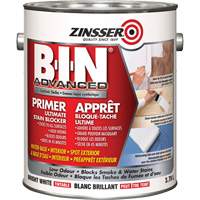 Appr&ecirc;t avanc&eacute; &agrave; base de gomme-laque synth&eacute;tique B-I-N, 3,78 L, Gallon, Blanc brillant teintable We Share Industrial Supply