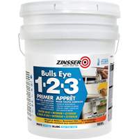 Appr&ecirc;t &agrave; base d'eau Bulls Eye 1-2-3, 18,9 L, Seau, Blanc We Share Industrial Supply