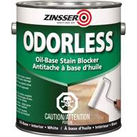Appr&ecirc;t inodore &agrave; base d'huile qui bloque les taches, Blanc, Tr&egrave;s mat, 3,78 L, Gallon We Share Industrial Supply