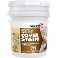 Scellant d'appr&ecirc;t &agrave; base d'huile Cover Stain, 18,9 L, Seau, Blanc We Share Industrial Supply