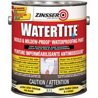 Peinture &agrave; l'&eacute;preuve de l'eau Watertite Mold & Mildew-Proof, Blanc, Satin&eacute;, 3,78 L, Gallon We Share Industrial Supply