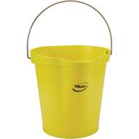 Seau pour l'hygi&egrave;ne des aliments, Jaune, 3 gal. US We Share Industrial Supply