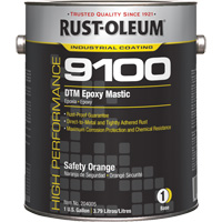 9100 System DTM Epoxy Mastic Base, Safety Orange, Gallon We Share Industrial Supply