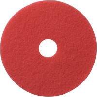 Tampons &agrave; lustrer pour planchers, 12", Lustrage, Rouge We Share Industrial Supply