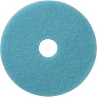 Tampons &agrave; polir pour planchers Luster Lite, 19", Brunissage, Bleu p&acirc;le We Share Industrial Supply