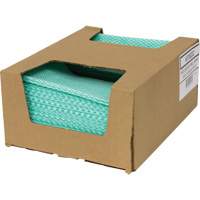 Chiffons de choix pour comptoir SaniWorks, Vert/Blanc We Share Industrial Supply