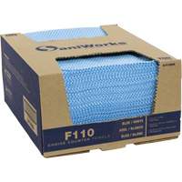Chiffons de choix pour comptoir SaniWorks, Bleu/Blanc We Share Industrial Supply