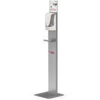 Support de plancher pour distributeur de d&eacute;sinfectant pour les mains sans contact We Share Industrial Supply