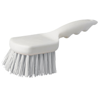 Brosse &agrave; chaudron &agrave; manche court, 9" l, Soies Polypropyl&egrave;ne, Blanc We Share Industrial Supply