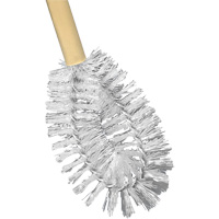 Brosse &agrave; cuvettes HD &agrave; broche torsad&eacute;e, 20" l, Soies Polypropyl&egrave;ne, Jaune We Share Industrial Supply