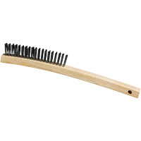 Brosse, Acier, 3 x 19 rangs de fils, Longueur 13-3/4" We Share Industrial Supply