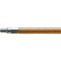 Handle with Metal Tip, Wood, ACME Threaded Tip, 1-1/8" Diameter, 60" Length We Share Industrial Supply