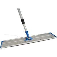Support de vadrouille &agrave; &eacute;pousseter Static Attack avec manche t&eacute;lescopique, 24", Aluminium We Share Industrial Supply