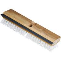 Utility Scrub Brush & Squeegee, 11" L, Polypropylene Bristles, White We Share Industrial Supply
