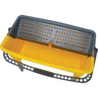 Microfibre Mop Bucket & Wringer, Strainer, 11 US Gal. (44 Quart), Yellow We Share Industrial Supply