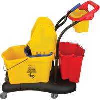 Multifunctional Mop Trolley, Down Press, 9.5 US Gal.(38 Quart), Yellow We Share Industrial Supply
