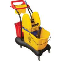 Multifunctional Mop Trolley, Down Press, 9.5 US Gal.(38 Quart), Yellow We Share Industrial Supply