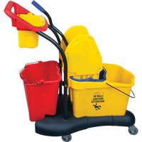 Multifunctional Mop Trolley, Down Press, 9.5 US Gal.(38 Quart), Yellow We Share Industrial Supply