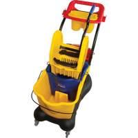Multifunctional Mop Trolley, Down Press, 9.5 US Gal.(38 Quart), Yellow We Share Industrial Supply