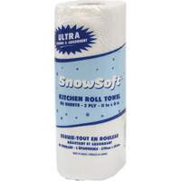 Essuie-tout pour cuisines de premi&egrave;re qualit&eacute; Snow Soft, 2 Pli, 85 Feuilles/rouleau, 8" la, 11" lo We Share Industrial Supply