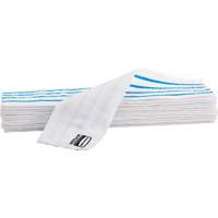 Tampon vadrouille jetable, Style Boucles et crochets, Microfibre, 18" lo x 4" la We Share Industrial Supply
