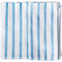 Chiffons jetables, Microfibre, Bleu/Blanc We Share Industrial Supply