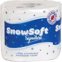 Papier hygi&eacute;nique de premi&egrave;re qualit&eacute; Snow Soft, 2 Pli, 600 Feuilles/Rouleu, Longueur 145', Blanc We Share Industrial Supply