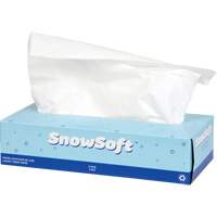 Papier-mouchoir de premi&egrave;re qualit&eacute; Snow Soft, 2 pli, 7,4" lo x 8,4" la, 100 feuilles/boîte We Share Industrial Supply