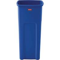 Conteneur de recyclage carr&eacute; Untouchable, Vrac, Plastique, 23 gal. US We Share Industrial Supply