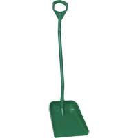 Pelle ergonomique &agrave; grande lame, Longueur de 51", Plastique, Vert We Share Industrial Supply