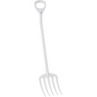 Fourche hygi&eacute;nique, Longueur de 49", Plastique, Blanc We Share Industrial Supply