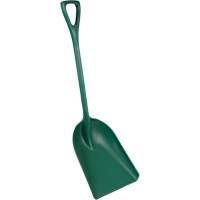 Pelle monobloc perceptible par d&eacute;tecteur de m&eacute;tal, Lame 13-3/4" x 17", Longueur de 42-1/2", Plastique, Vert We Share Industrial Supply