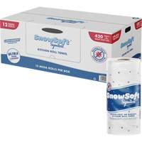 Rouleau dessuie-tout de cuisine Signature de Snow Soft, 2 Pli, 420 Feuilles/rouleau, 4,5" la, 11" lo We Share Industrial Supply