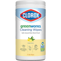GreenWorks Cleaning Wipes, 75 Wipes We Share Industrial Supply